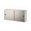Armoire à portes coulissantes String, Beige, 78x20 cm