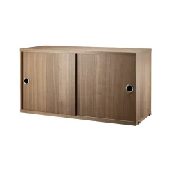 Armoire à portes coulissantes String, noyer, 78x30 cm
