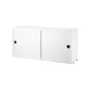 Armoire à portes coulissantes String, blanc, 78x20 cm