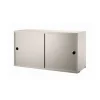 Armoire à portes coulissantes String, beige, 78x30 cm