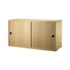Armoire à portes coulissantes String, chêne, 78x30 cm