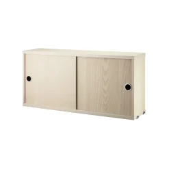 Armoire à portes coulissantes String, placage frêne, 78x20 cm