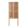 Armoire avec portes en verre Curiosity 168 cm, Oak