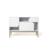 Armoire Citti 6x3, White, structure en chêne laqué mat