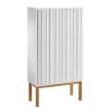 Armoire Collect 2013, blanc-pieds en chêne