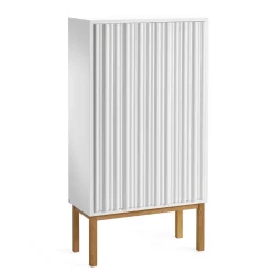 Armoire Collect 2013, blanc-pieds en chêne