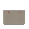 Armoire Frame 160 High , dark sand, portes pliantes, 42 cm, cognac