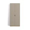 Armoire haute Snö F, Dark sand, base en chêne, dj.30 cm