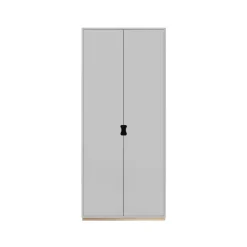 Armoire haute Snö F, Light grey, base en bouleau, dj.30 cm