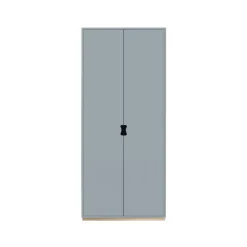 Armoire haute Snö F, Nordic blue, base en bouleau, dj.30 cm