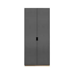 Armoire haute Snö F, Storm grey, base en bouleau, dj.30 cm