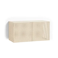 Armoire murale Perforated Cabinet small, Eggshell