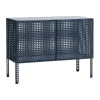 Armoire Perforated Cabinet small, Steel blue