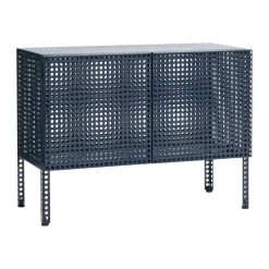 Armoire Perforated Cabinet small, Steel blue