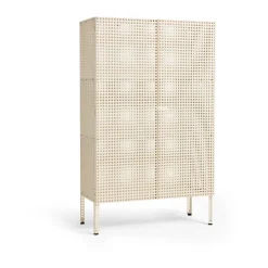 Armoire Perforated Cabinet large, Eggshell