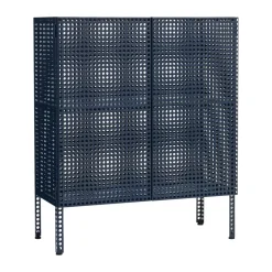 Armoire Perforated Cabinet medium, Steel blue