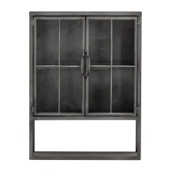 Armoire Sindre 46x21,5x61 cm, Black, metall