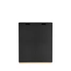 Armoire Snö E, Char grey, base en bouleau, portes opaques, dj.30 cm