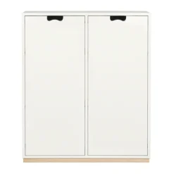 Armoire Snö E, white, base en bouleau, portes opaques, dj.42 cm