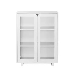 Armoire vitrée basse Vidja, White