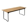 Banc 8, Structure en chêne huilé et acier noir