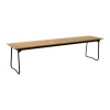 Banc 9, Structure en chêne huilé et acier noir