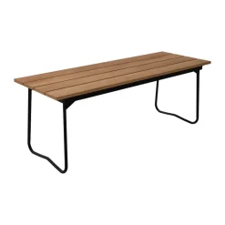 Banc 8, Teck et acier noir
