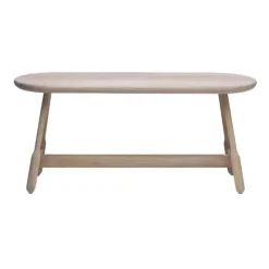 Banc Albert 160 cm, Chêne huilé blanc