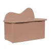 Banc avec rangement Slope 75x38x51 cm, Rose