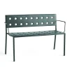 Banc Balcony Dining avec accoudoirs 121x52 cm, Dark forest