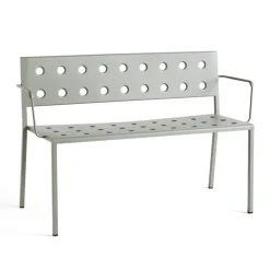 Banc Balcony Dining avec accoudoirs 121x52 cm, Desert green