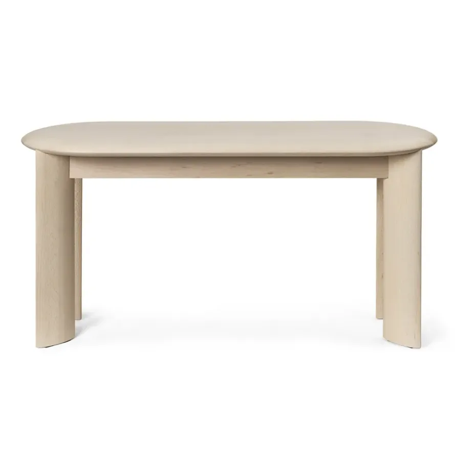 Banc Bevel 90 cm, Hêtre blanchi à l’huile