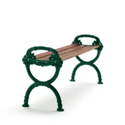 Banc Byarum, Acajou, support vert
