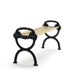 Banc Byarum, Imprégnation de pin, support noir