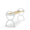 Banc Byarum, Imprégnation de pin, support blanc