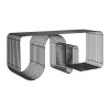 Banc d'assise Curva 100 cm, Noir