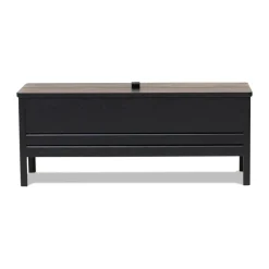 Banc de rangement A Line 111 cm, Noir