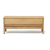 Banc de rangement A Line 111 cm, Chêne
