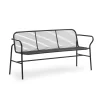 Banc de salle à manger Vig, Noir