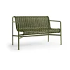 Banc Dining Palissade Cord avec accoudoirs HAY, Olive