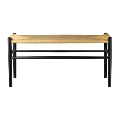 Banc J163 Piano, Oak black painted-nature