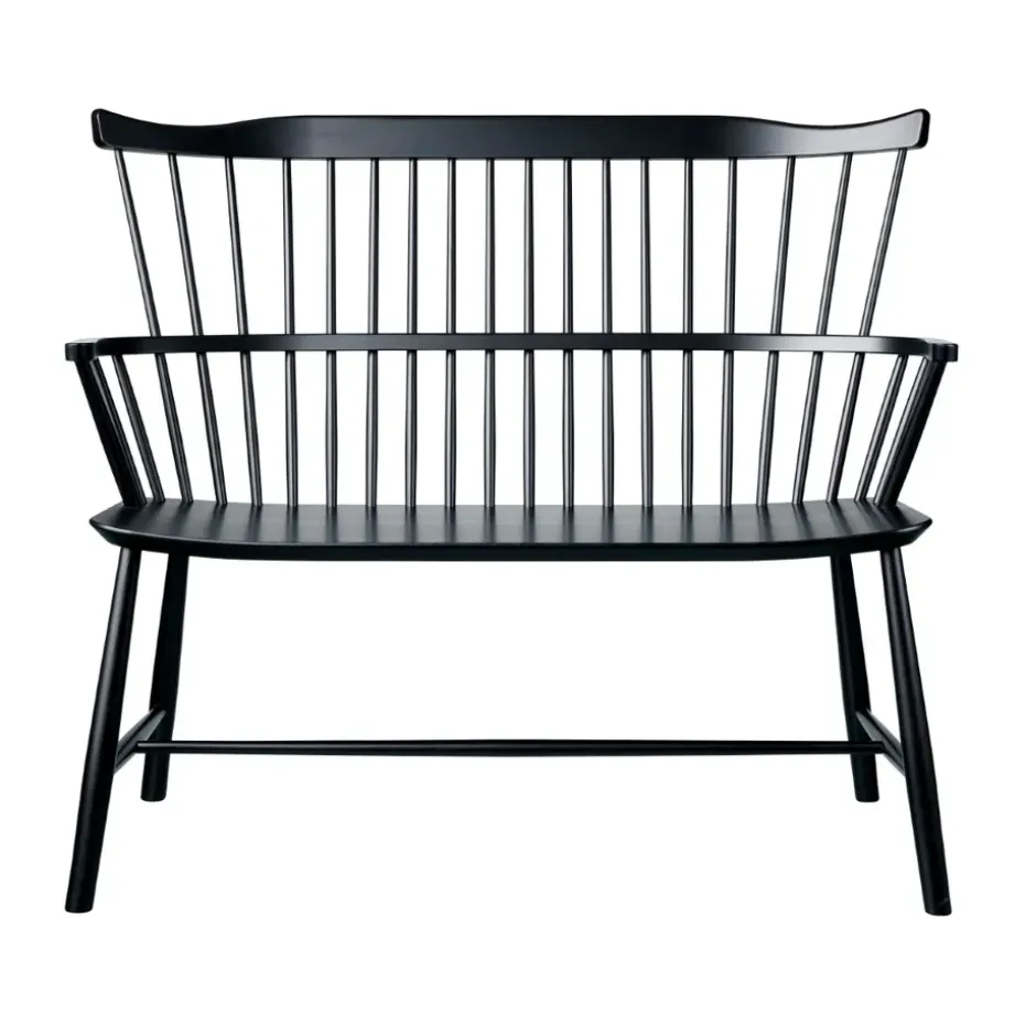 Banc J52D, Beech black painted