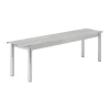 Banc Linear steel bench 170x34 cm, Warm galvanized steel