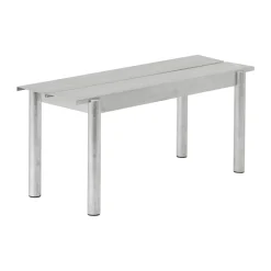Banc Linear steel bench 110x34 cm, Warm galvanized steel