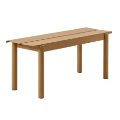Banc Linear steel bench 110x34 cm, Burnt orange