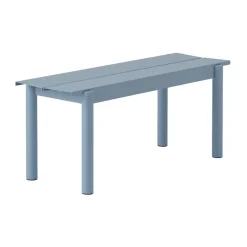Banc Linear steel bench 110x34 cm, Pale blue