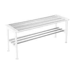 Banc Nostalgi 100 cm, Aluminium-blanc