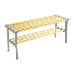 Banc Nostalgi 100 cm, Bouleau-aluminium