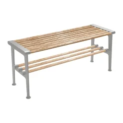 Banc Nostalgi 100 cm, Frêne-aluminium