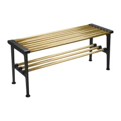 Banc Nostalgi 100 cm, Laiton-noir